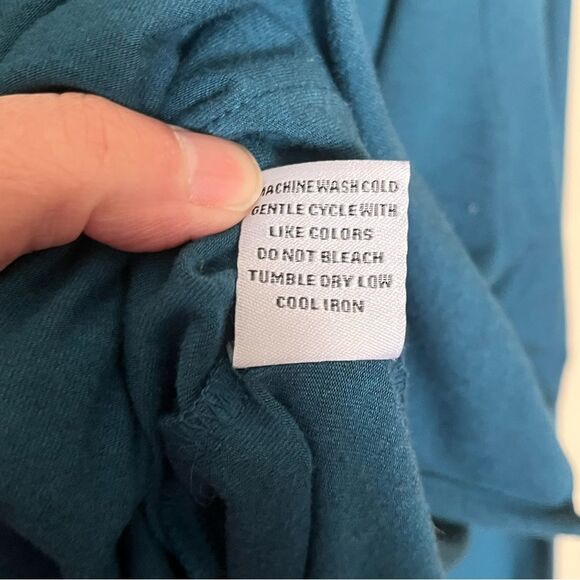 Liv by Habitat Blue Asymmetric Long Sleeve with Pocket Tunic Top Size  Large - Picture 8 of 9